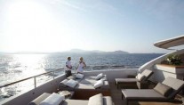 Yacht taTii - the upper sundeck